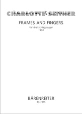 Frames and Fingers for 3 Percussionists cover